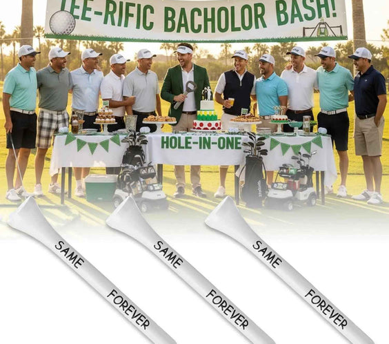100 Pcs Wood Golf Tee Bulk Same Hole Forever Bachelor Party Favors