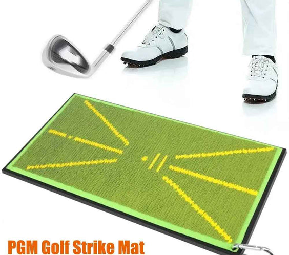 PGM Golf Hitting Strike Mat Training Aid Impact Divot Board Swing Practice Gift