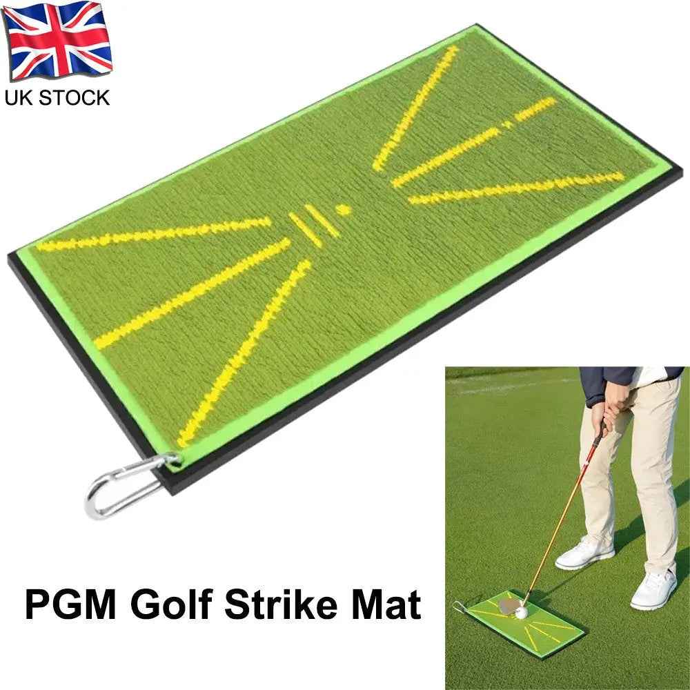 PGM Golf Hitting Strike Mat Training Aid Impact Divot Board Swing Practice Gift