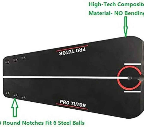 2025 New Golf Putting Tutor with Free Zipper Case, Golf Accessories Swing Trainer/Putting Training Aid, Mirror Alignment for Indoor and Outdoor - North Fairways