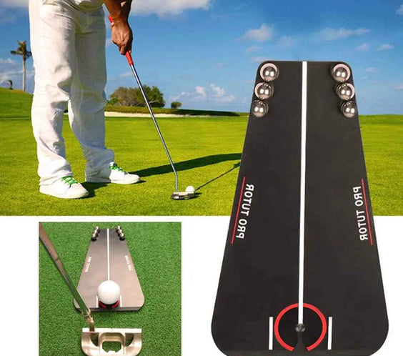 2025 New Golf Putting Tutor with Free Zipper Case, Golf Accessories Swing Trainer/Putting Training Aid, Mirror Alignment for Indoor and Outdoor - North Fairways