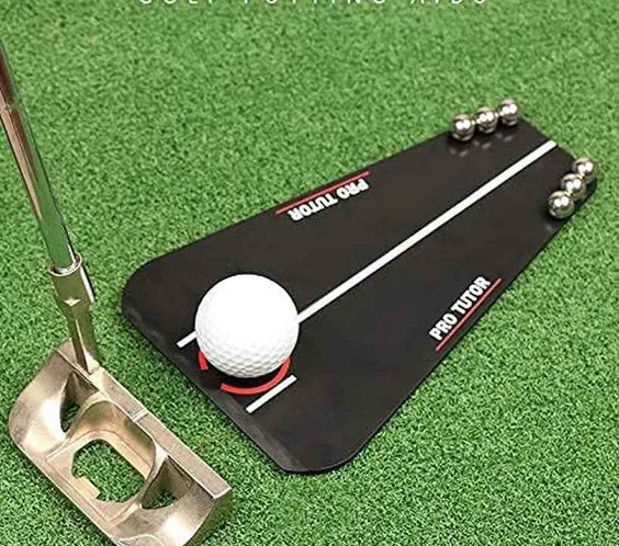 2025 New Golf Putting Tutor with Free Zipper Case, Golf Accessories Swing Trainer/Putting Training Aid, Mirror Alignment for Indoor and Outdoor - North Fairways