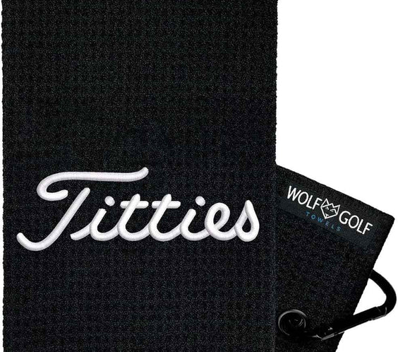 Funny Golf Towel | Embroidered in USA | Golf Accessories for Men or Women