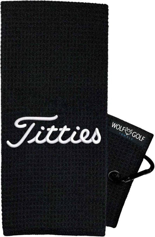 Funny Golf Towel | Embroidered in USA | Golf Accessories for Men or Women