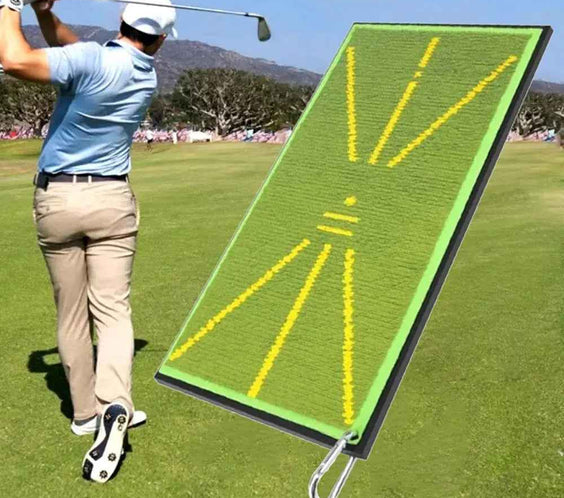 PGM Golf Hitting Strike Mat Training Aid Impact Divot Board Swing Practice Gift