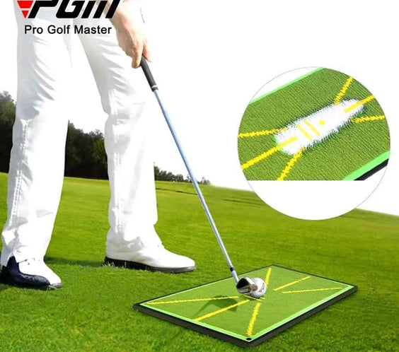 PGM Golf Hitting Strike Mat Training Aid Impact Divot Board Swing Practice Gift