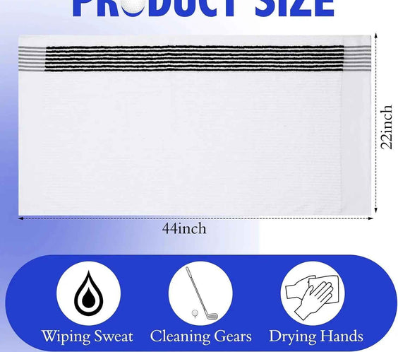 Golf Towel 22" X 44" Cotton Caddy Towel