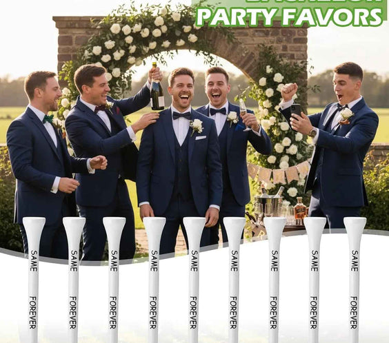 100 Pcs Wood Golf Tee Bulk Same Hole Forever Bachelor Party Favors
