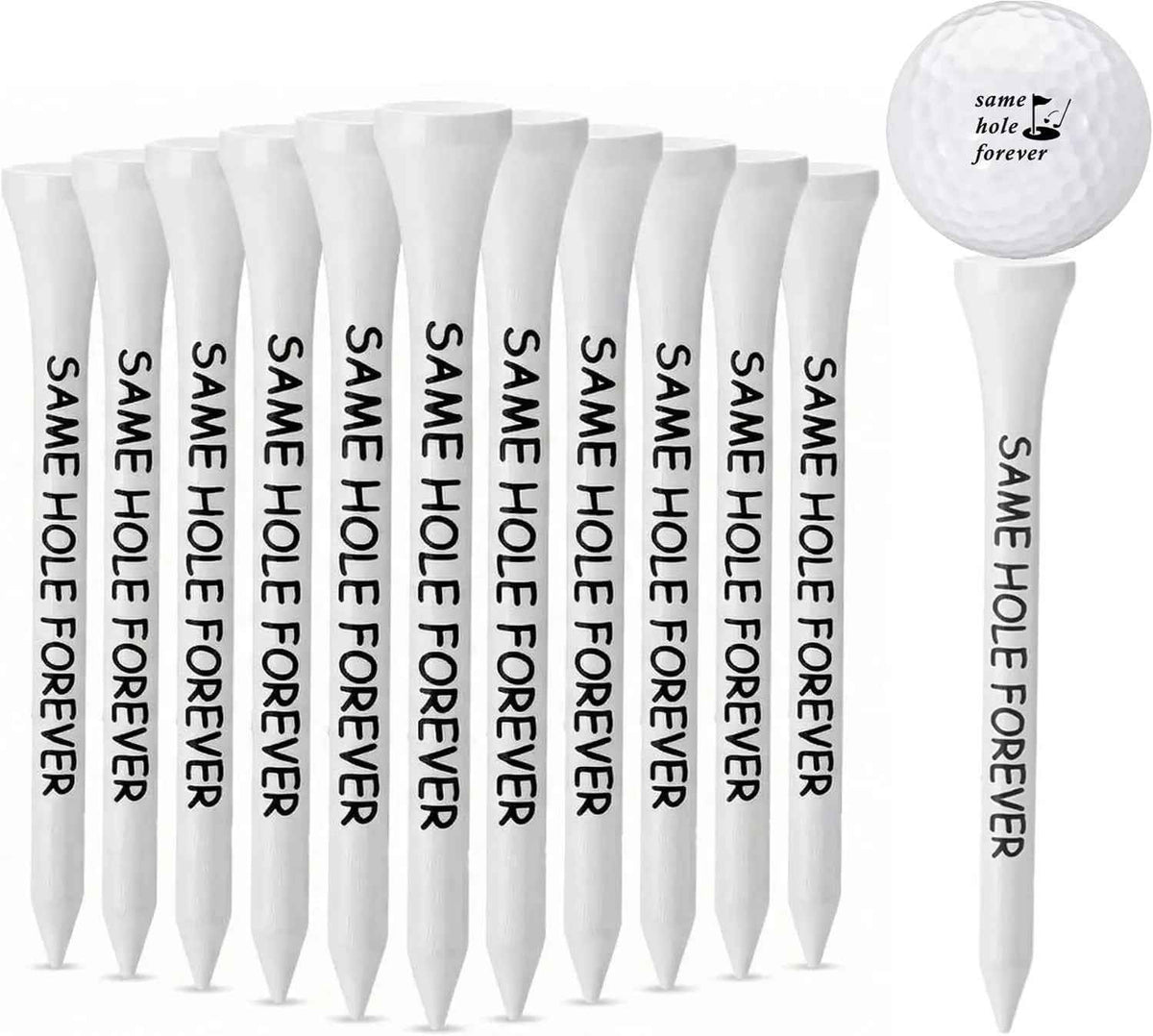 100 Pcs Wood Golf Tee Bulk Same Hole Forever Bachelor Party Favors