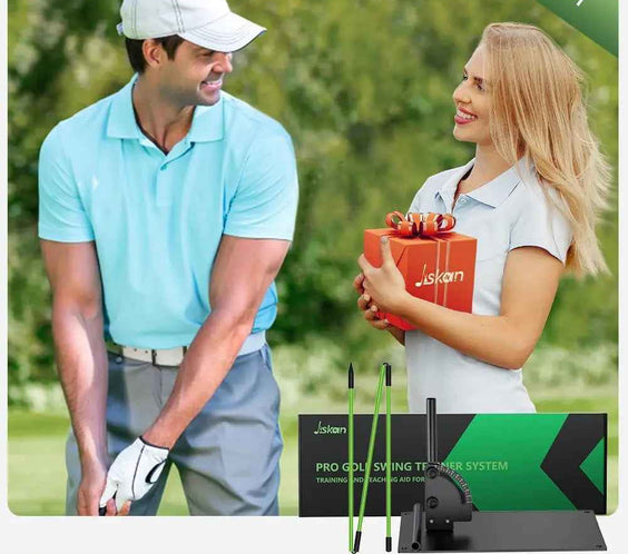 Jsikan Pro Golf Alignment Sticks System with Holder Angle Plate, Golf Trainer Aid Teaching Equipment for Aiming, Putting, Swing, Essentials Golf Gifts Accessories for Men and Women