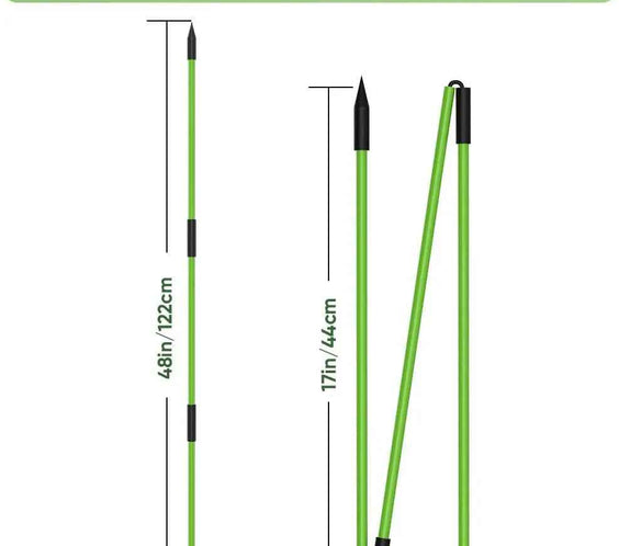 Jsikan Pro Golf Alignment Sticks System with Holder Angle Plate, Golf Trainer Aid Teaching Equipment for Aiming, Putting, Swing, Essentials Golf Gifts Accessories for Men and Women