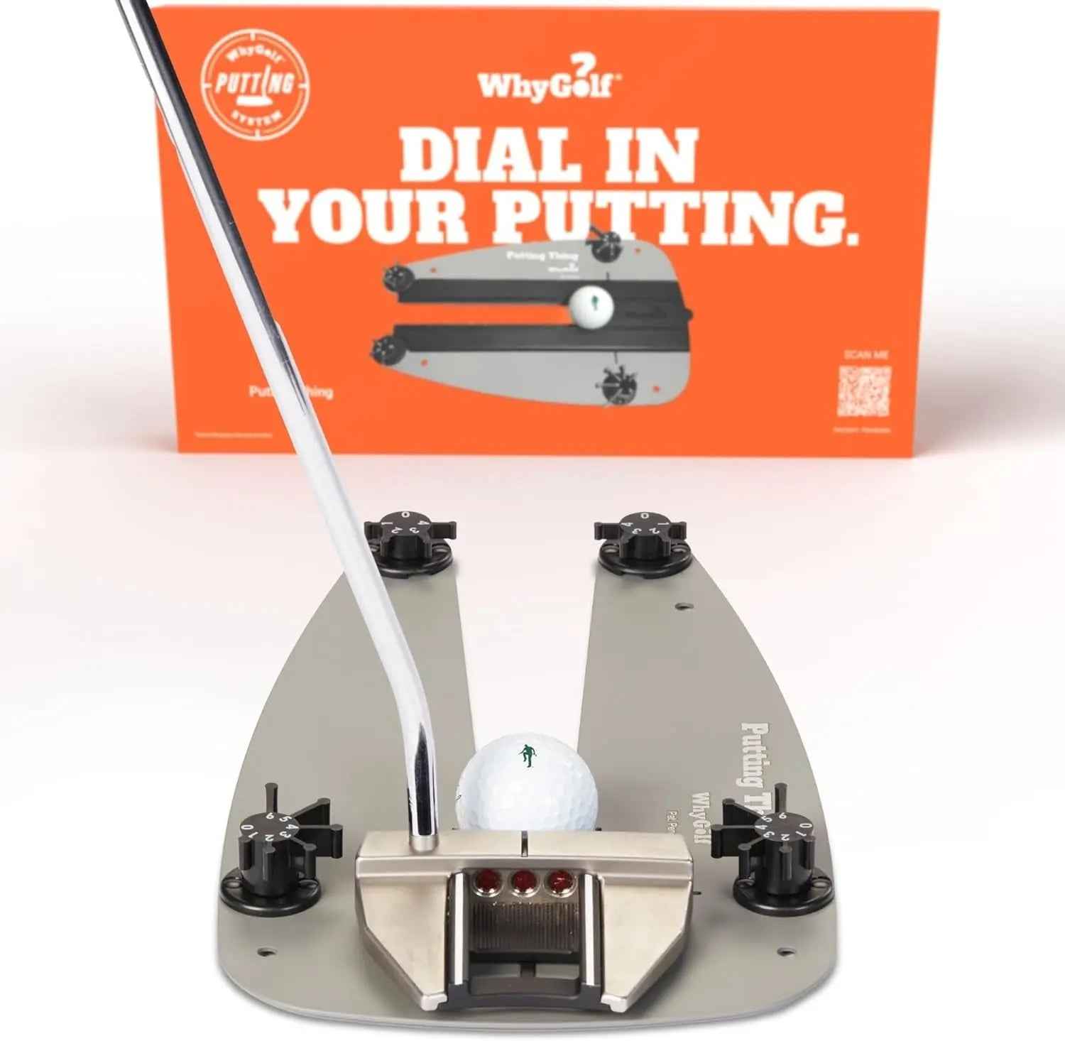Golf Training Aid Bundle – Includes Putting System for Stroke Accuracy & Swing Trainer Pressure Plate for Weight Shift, Balance, Power, and Swing Control for All Skill Levels