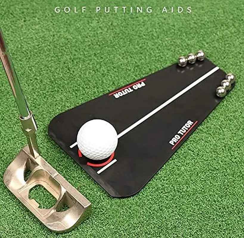 2025 New Golf Putting Tutor with Free Zipper Case, Golf Accessories Swing Trainer/Putting Training Aid, Mirror Alignment for Indoor and Outdoor