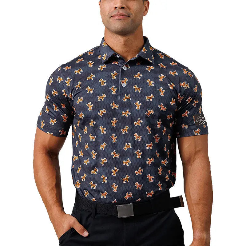 Mens Printed Golf Polo Shirt Min butik 2