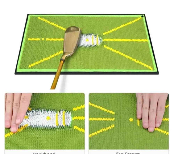 PGM Golf Hitting Strike Mat Training Aid Impact Divot Board Swing Practice Gift