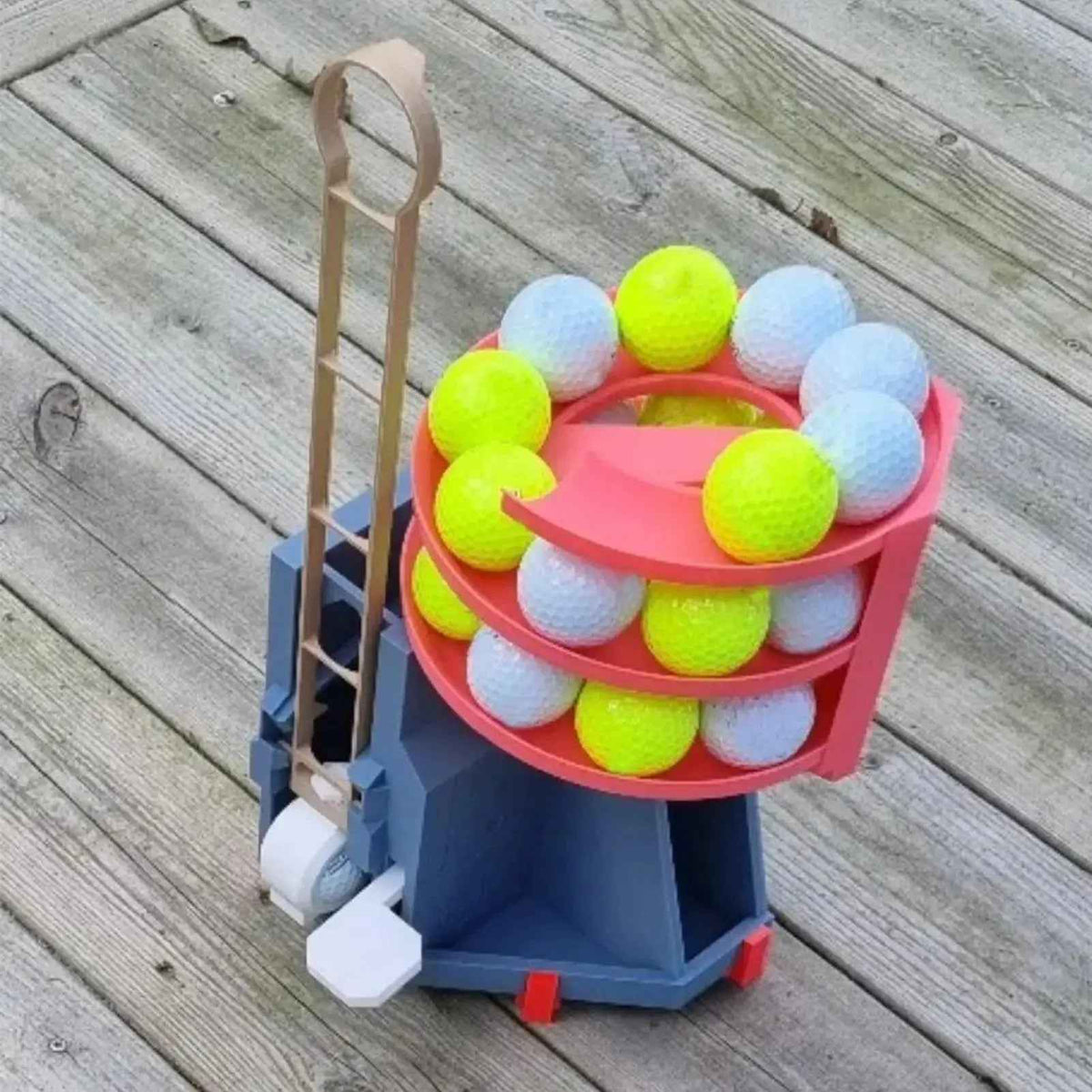 Automatic Golf Ball Tee up Machine Golf Ball Dispenser Golf Swing Training Launcher Non-Powered Golf Simulator for Golf Training