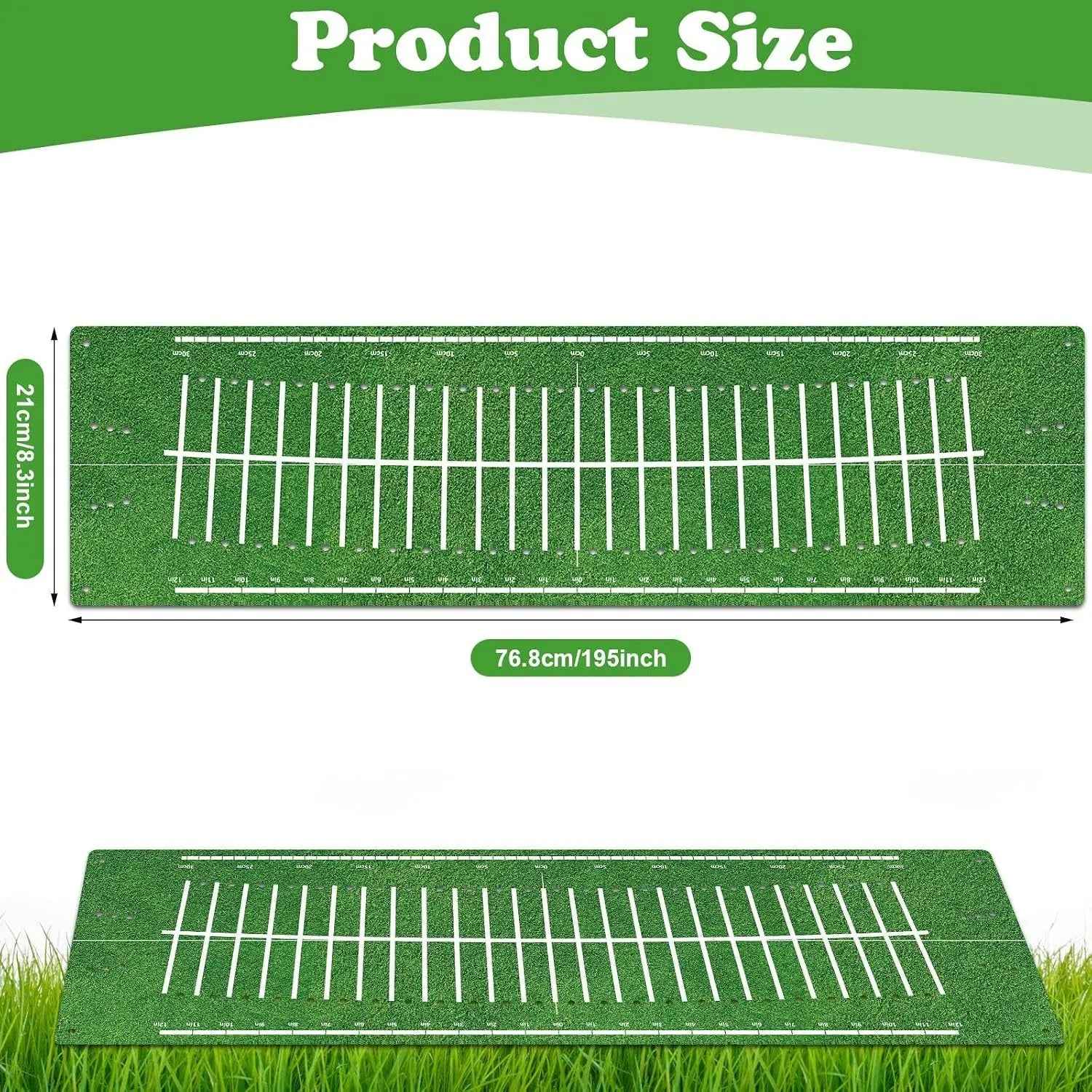 Golf Putting Mat Indoor 30X8.27 Inch Alignment Track