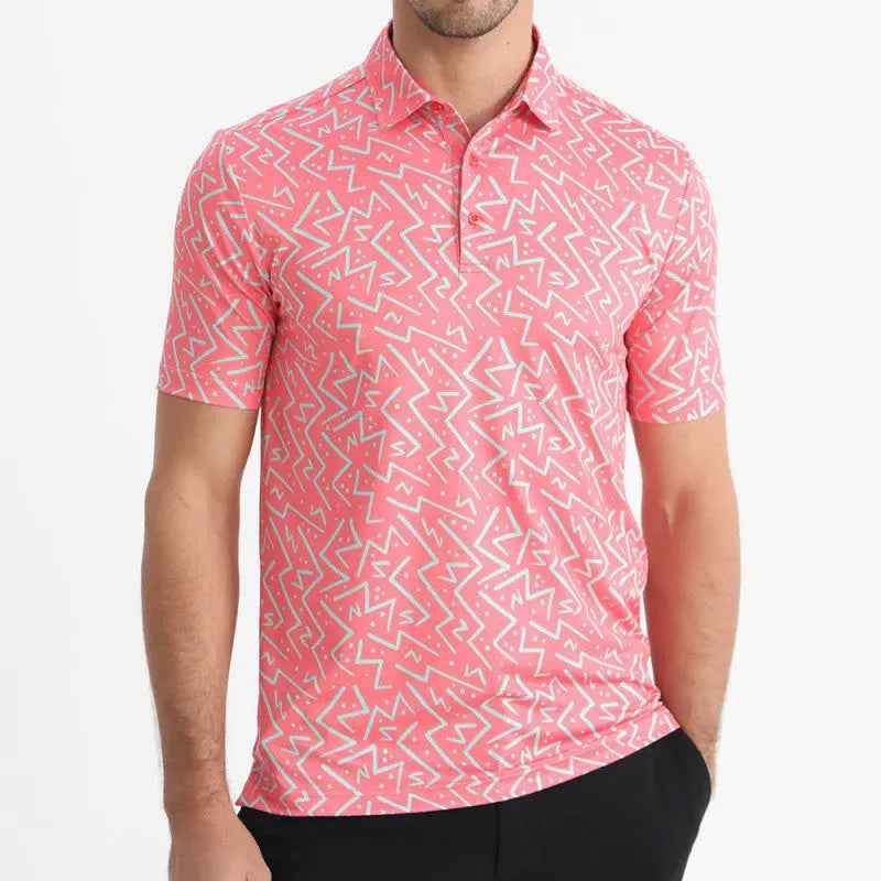 Mens Quick-Dry Golf Polo Shirt
