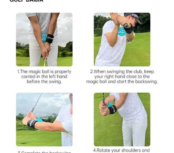 Golf Smart Ball Swing Trainer Golf Training Aid Ball Equipment Portable Golf Smart Ball Posture Correction Training for Beginner