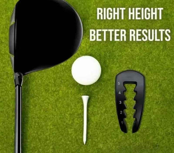 Adjustable Golf Tee Height Tool Precision Tee Height Setter for Consistent Swings, Durable Design, Easy-To-Use Golf Training Aid - North Fairways