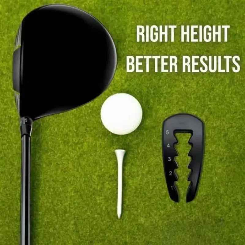 Adjustable Golf Tee Height Tool Precision Tee Height Setter for Consistent Swings, Durable Design, Easy-To-Use Golf Training Aid - North Fairways