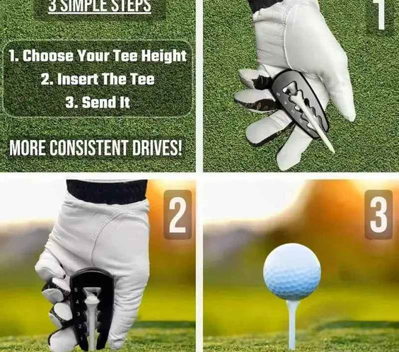 Adjustable Golf Tee Height Tool Precision Tee Height Setter for Consistent Swings, Durable Design, Easy-To-Use Golf Training Aid - North Fairways