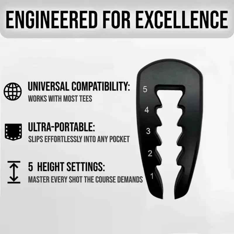 Adjustable Golf Tee Height Tool Precision Tee Height Setter for Consistent Swings, Durable Design, Easy-To-Use Golf Training Aid - North Fairways