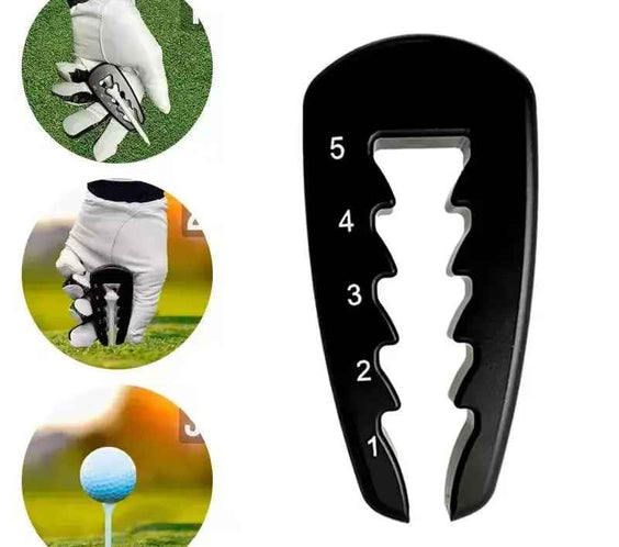 Adjustable Golf Tee Height Tool Precision Tee Height Setter for Consistent Swings, Durable Design, Easy-To-Use Golf Training Aid - North Fairways