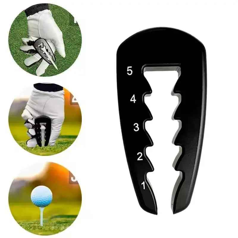 Adjustable Golf Tee Height Tool Precision Tee Height Setter for Consistent Swings, Durable Design, Easy-To-Use Golf Training Aid - North Fairways