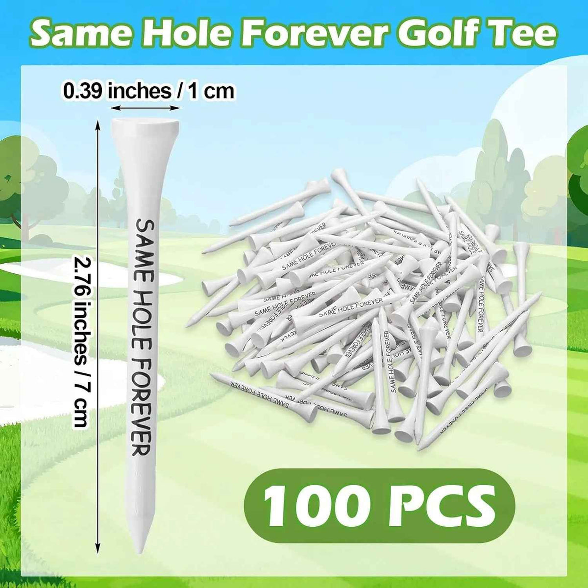 100 Pcs Wood Golf Tee Bulk Same Hole Forever Bachelor Party Favors