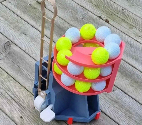 Automatic Golf Ball Tee up Machine Golf Ball Dispenser Golf Swing Training Launcher Non-Powered Golf Simulator for Golf Training - North Fairways