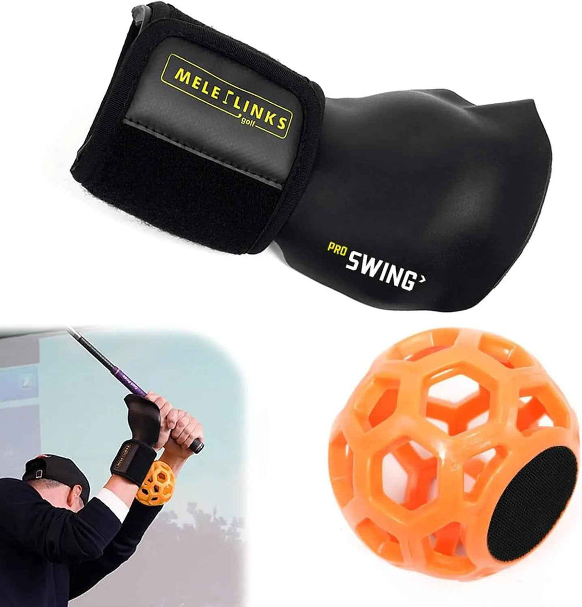 Golf Swing Trainer Ball Golf Trainer Ball Golf Swing Training Aid for Posture Correction Golf Swing Pro Golf Wrist Training Aid Golf Swing Trainer Golf Grip Trainer for Golf Practice Beginners