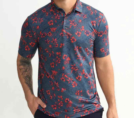 Mens Quick-Dry Golf Polo Shirt
