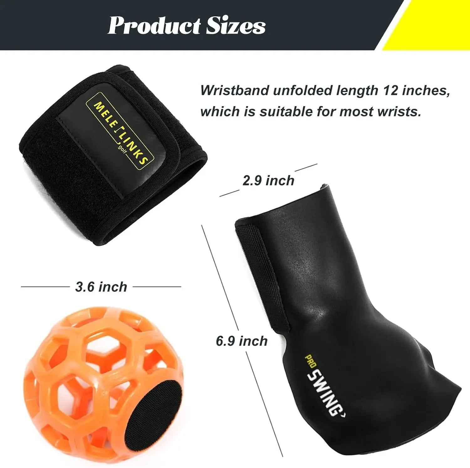 Golf Swing Trainer Ball Golf Trainer Ball Golf Swing Training Aid for Posture Correction Golf Swing Pro Golf Wrist Training Aid Golf Swing Trainer Golf Grip Trainer for Golf Practice Beginners