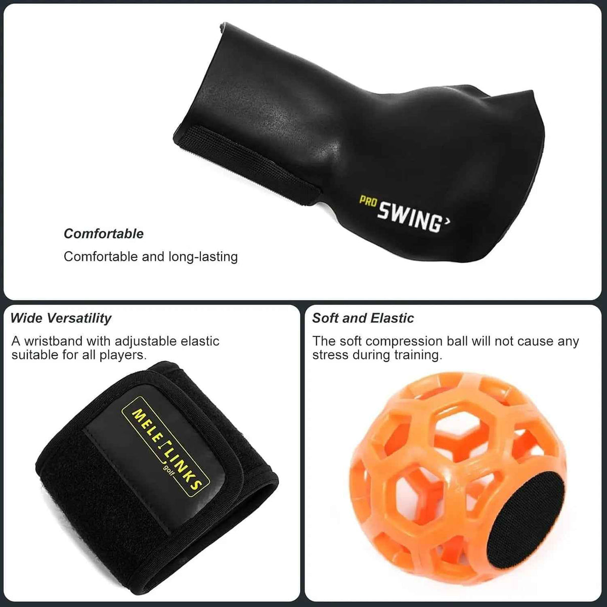 Golf Swing Trainer Ball Golf Trainer Ball Golf Swing Training Aid for Posture Correction Golf Swing Pro Golf Wrist Training Aid Golf Swing Trainer Golf Grip Trainer for Golf Practice Beginners
