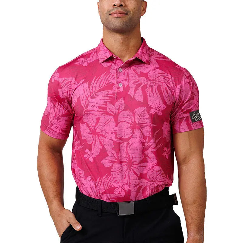 Mens Printed Golf Polo Shirt Min butik 2