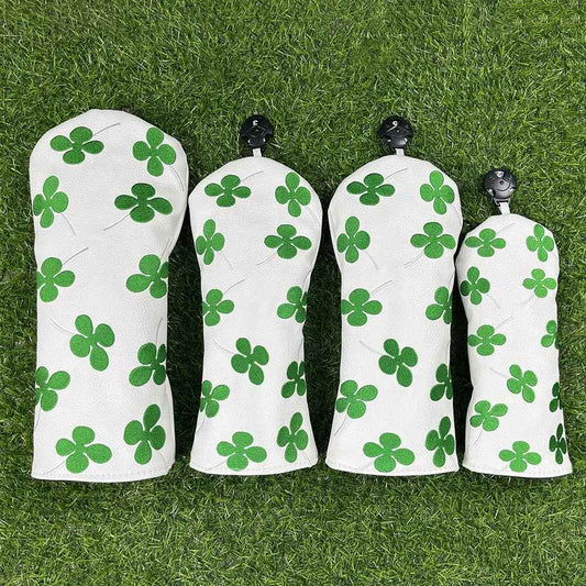 Fresh and Simple Four-Leaf Clover Golf Club Head Covers