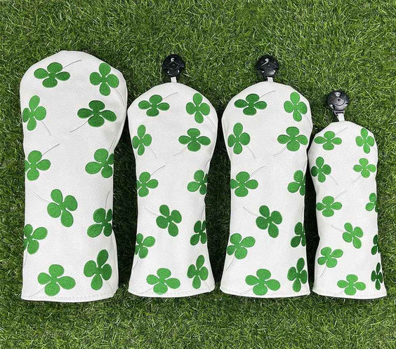 Fresh and Simple Four-Leaf Clover Golf Club Head Covers