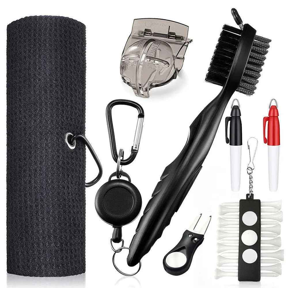 Golf Cleaning Tools Towel Cleaning Brush Set