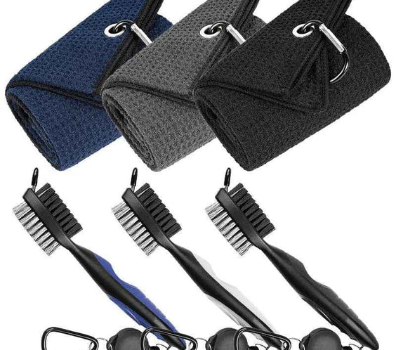 Golf Cleaning Tools Towel Cleaning Brush Set