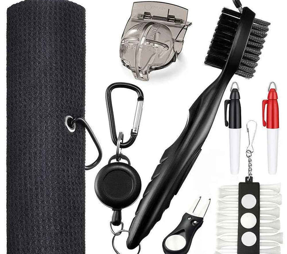 Golf Cleaning Tools Towel Cleaning Brush Set