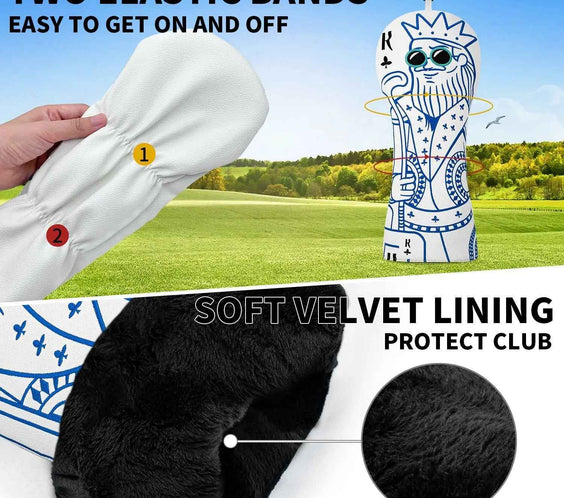 Golf Club Cover with Poker Card