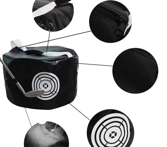 Golf Portable Multi-Functional Hitting Bag Golf Ball Impact Bag Swing Training Aid Beginner Assistant - North Fairways