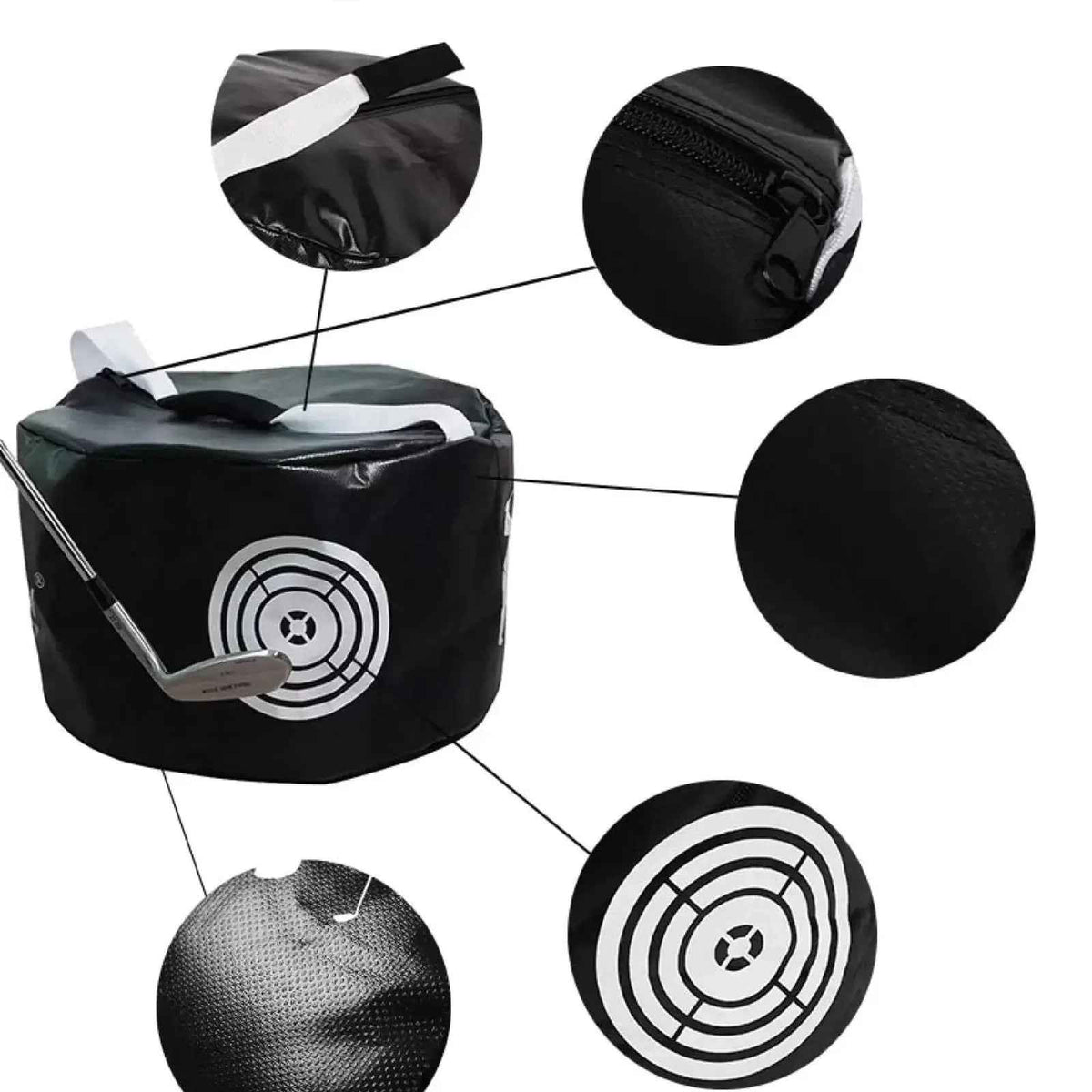 Golf Portable Multi-Functional Hitting Bag Golf Ball Impact Bag Swing Training Aid Beginner Assistant - North Fairways