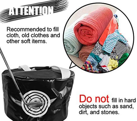Golf Portable Multi-Functional Hitting Bag Golf Ball Impact Bag Swing Training Aid Beginner Assistant - North Fairways