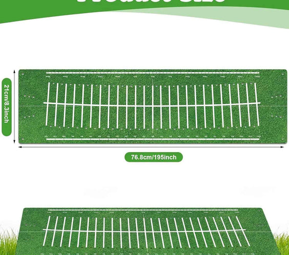 Golf Putting Mat Indoor 30X8.27 Inch Alignment Track - North Fairways