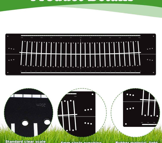 Golf Putting Mat Indoor 30X8.27 Inch Alignment Track - North Fairways