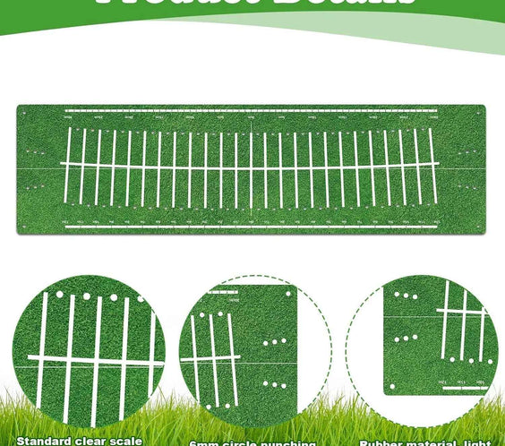 Golf Putting Mat Indoor 30X8.27 Inch Alignment Track - North Fairways