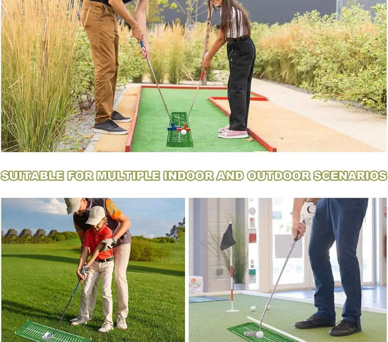 Golf Putting Mat Indoor 30X8.27 Inch Alignment Track - North Fairways