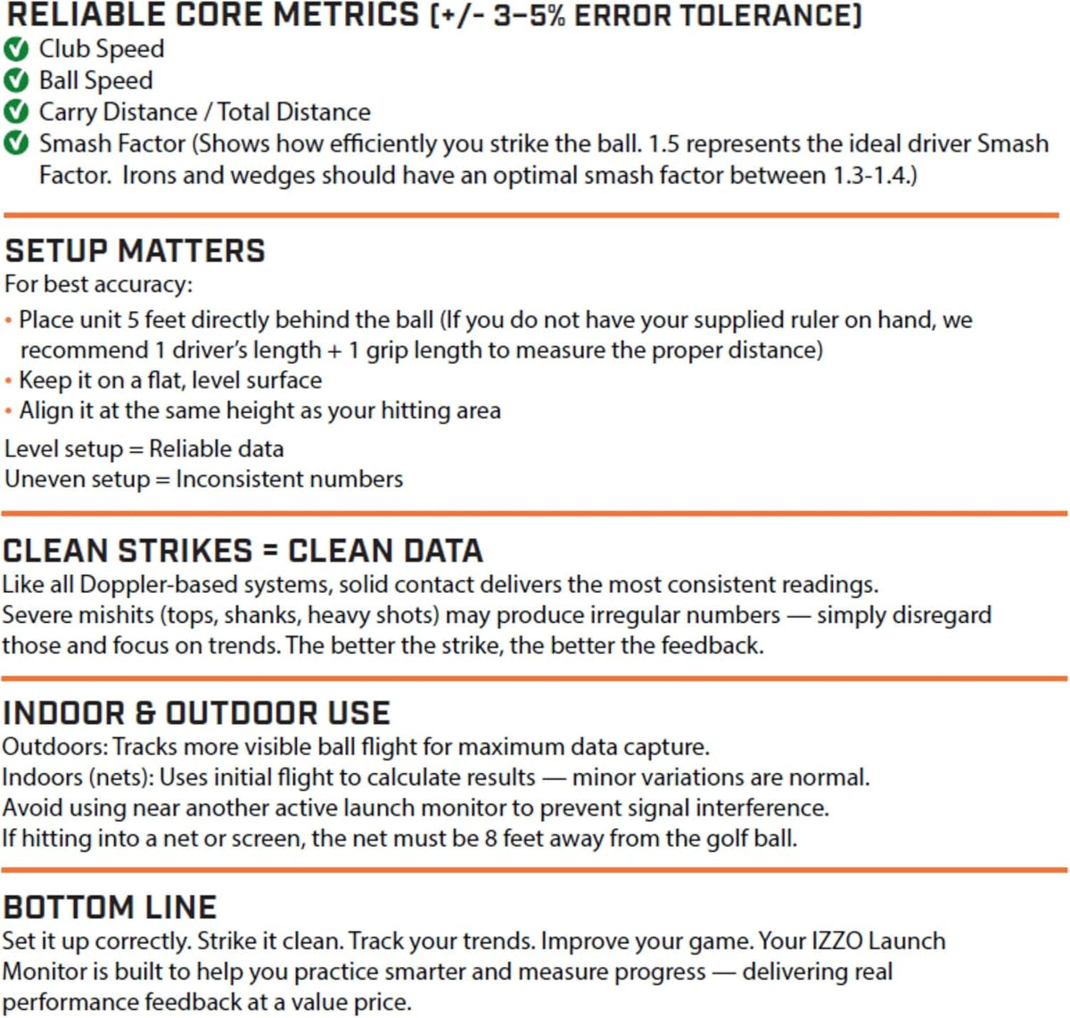 Golf Swami Launch Master Golf Launch Simulator - Golf Training Aid - North Fairways